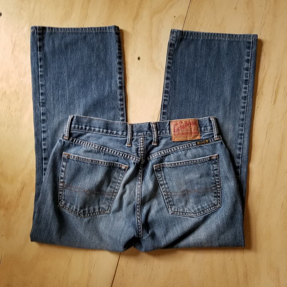 Mens Lucky Brand Regular Inseam Jeans - Picture 3 of 8